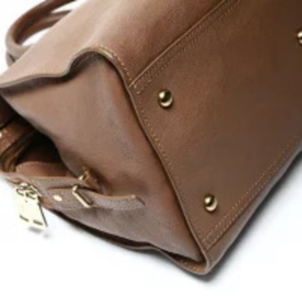 Yves Saint Laurent Leather Cabas Handbag Brown - Picture 5 of 13